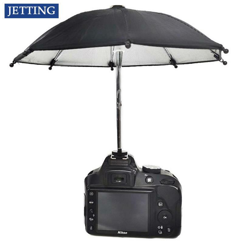 写真付きサンシェードカメラホルダー,一般的なカメラ用傘付きブラックカラー,1個