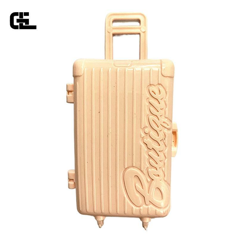 Suitcase Doll Accessories Shopping Outdoor Travel Storage Box Clothes Shoes Accessories Toys Pull Box 13.6g