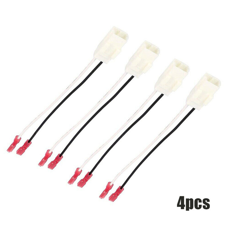 4pcs Speaker Adapter Wiring Harness Auto Cable Cord Adapter For Jeep -Renegade 2014-2018 Exterior Parts