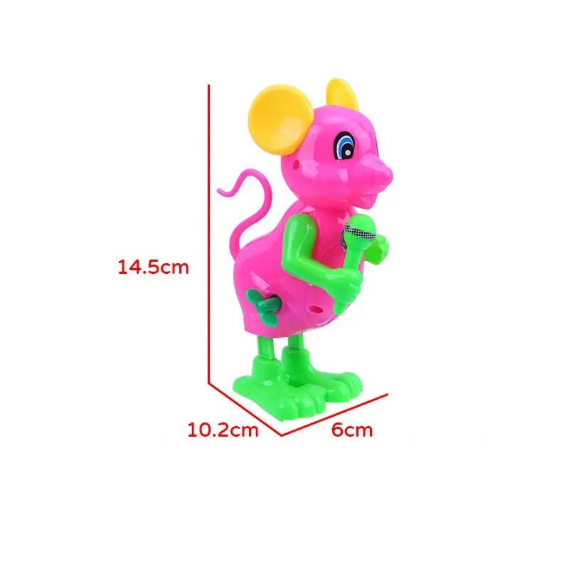 HOT SALE Classic Nostalgic Clockwork Mouse Toy Cartoon Animal Wind Up Jumping Mouse Creative Children's Educational Toy Gift