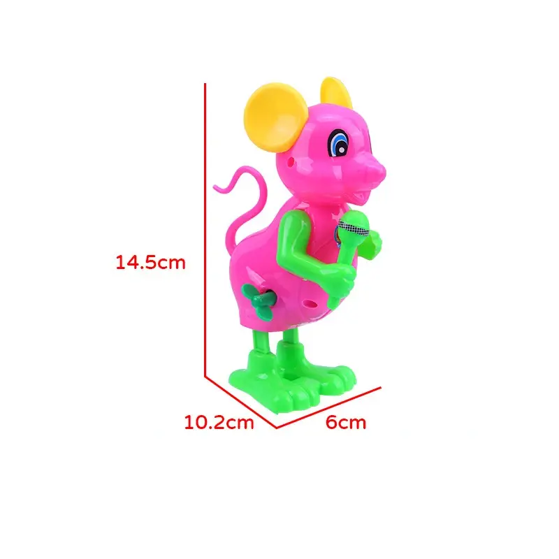 클래식 향수 시계 마우스 장난감, 만화 동물 바람, 점프 마우스, 창의적인 어린이 교육 장난감 선물, 핫 세일