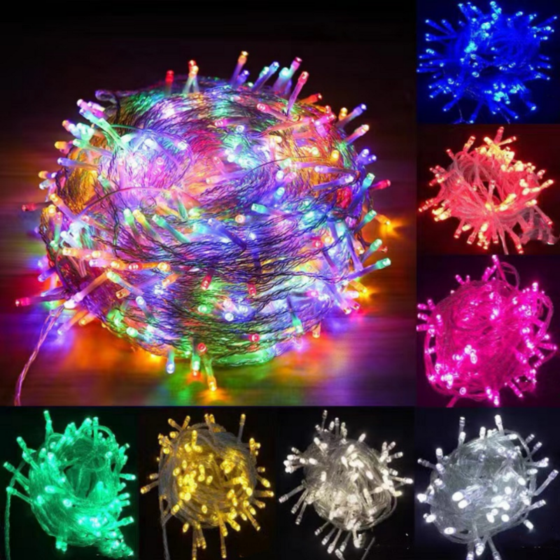 Impermeável LED String Lights, Fairy Light, Guirlanda, Árvore de Natal, Jardim, Exterior, Feriado, Festa de Natal, Decoração de Casa, 1 m, 2 m, 4 m, 5 m, 10m
