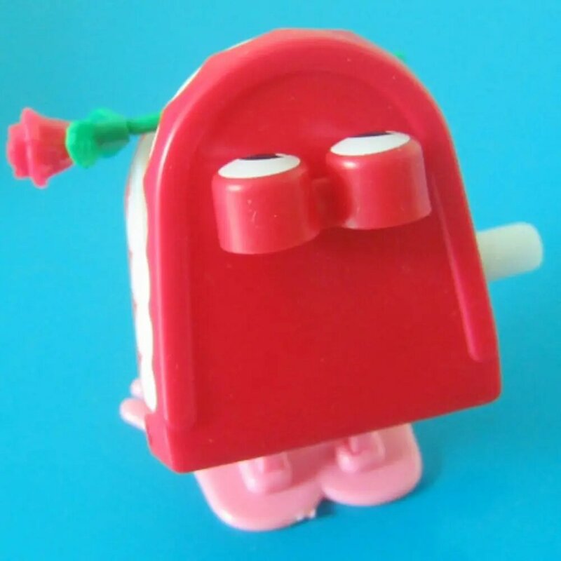 Mini dentier en plastique pour bavarder, jouet d'horlogerie amusant, à remonter, dents roses, en forme de dents de marche