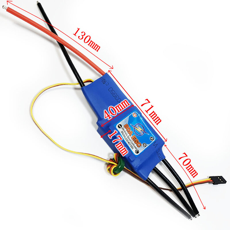 BJT RC airplane 3A / 5V BEC 80A speed controller ESC Brushless outrunner Motor Speed Controller For RC Airplane - 80A