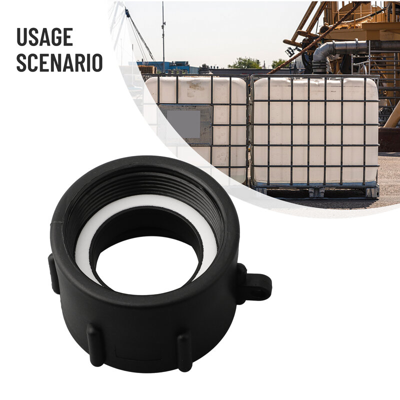 Adaptador de válvula de tanque de agua IBC, Kit de piezas de montaje de conector para manguera de válvula IBCTANK, 1000L, 60mm/2 pulgadas