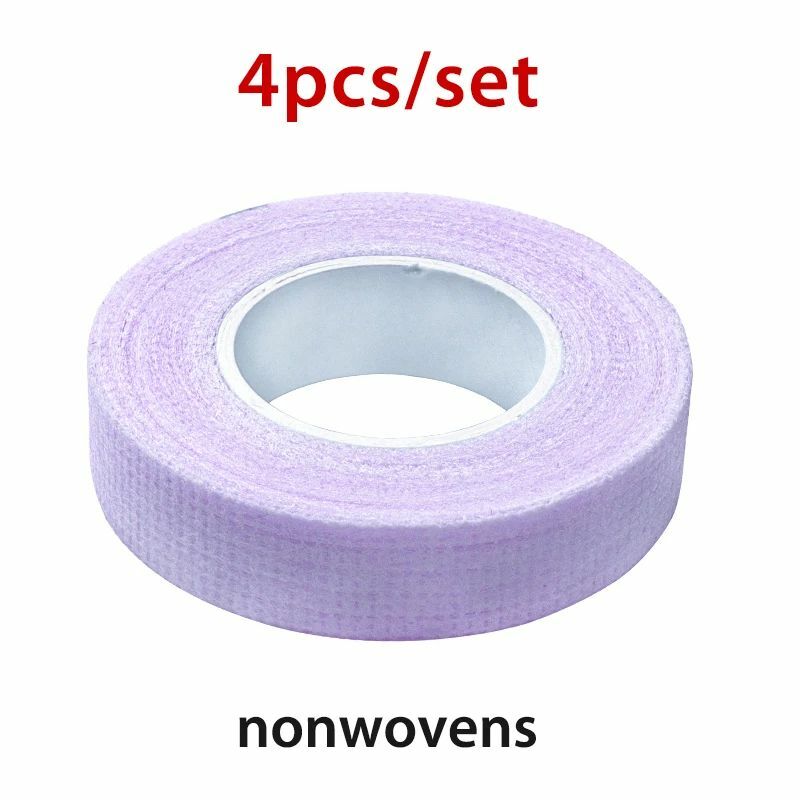 4 Rolls Breathable Non-woven Tape Lash Extension Eyelash Tape Under Eye Pads Adhesive Eye Lash Stickers Makeup Tools