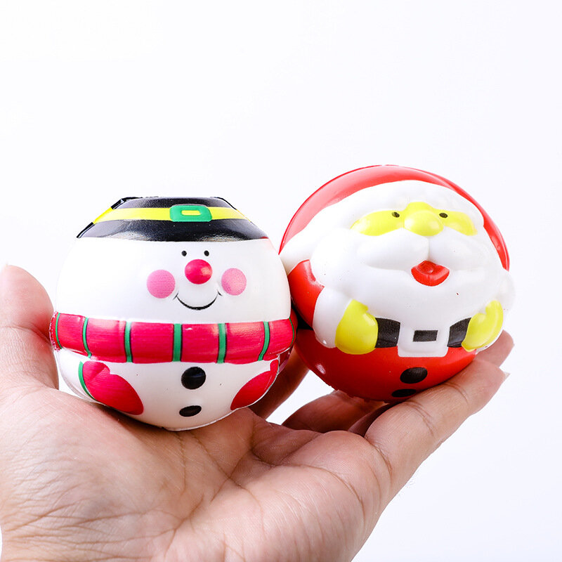 Рождественская Новая игрушка, мяч-сжатие, рельеф давления, медленно восстанавливает форму, декомпрессионная вентиляция, Рождественская игрушка для взрослых и детей, подарок