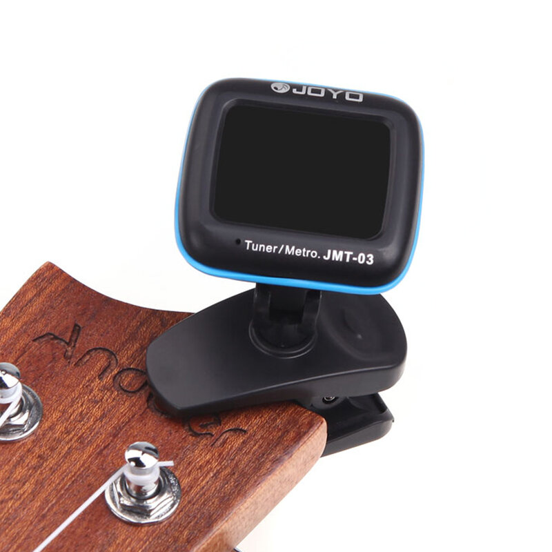 JOYO JMT-03 Guitar Tuner 360 Degree Rotatable Clip-on TAP Tempo Metronome Function Electronic Tuner for Guitar Bass Ukulele