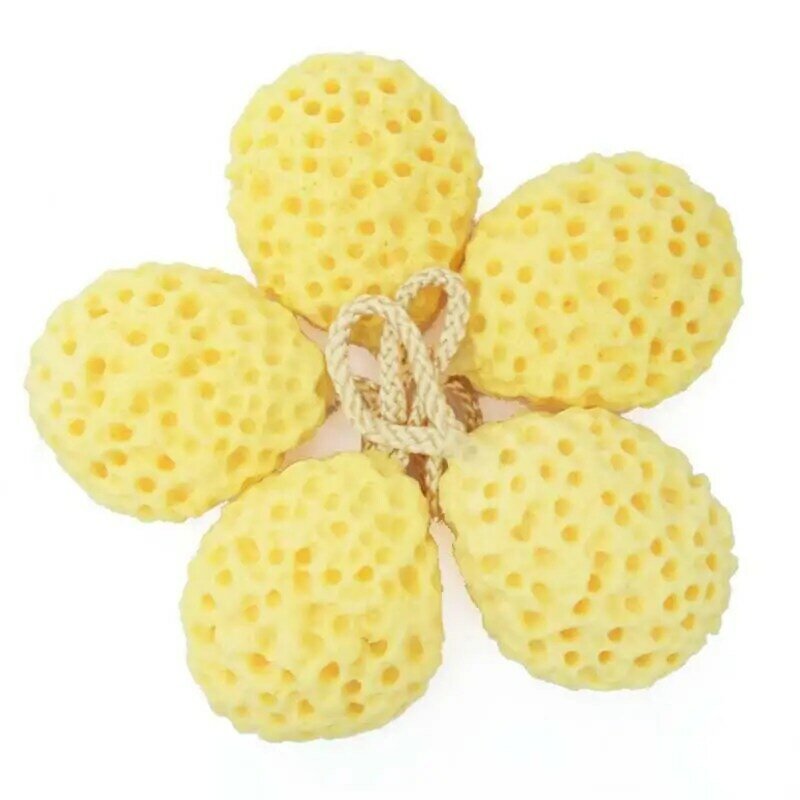 1/2/4PCS Natural Sea Wool Sponge Dead Skin Remover Exfoliating Massager Shower Pouf Cleaning Shower Brush Foam Body Facial