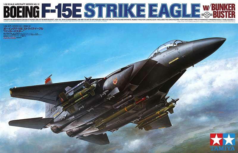 Tamiya 60312 1/32 Boeing F-15E Streik Adler TMW/ Bunkerbuster Kunststoff Modell Kit
