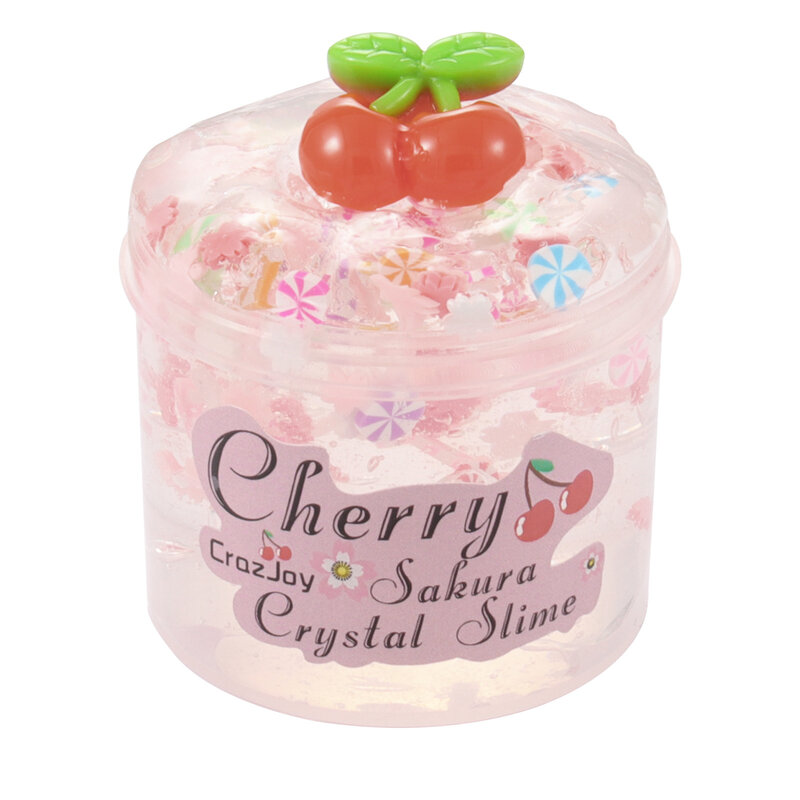 Crystal Mud Slime, Fruit Slice Stress Relief Toy