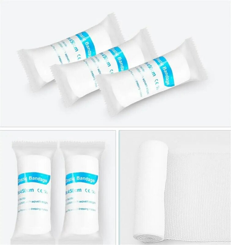 Benda elastica PBT Kit di pronto soccorso traspirante per la pelle medicazione per ferite in garza benda medica per cure di emergenza infermieristiche