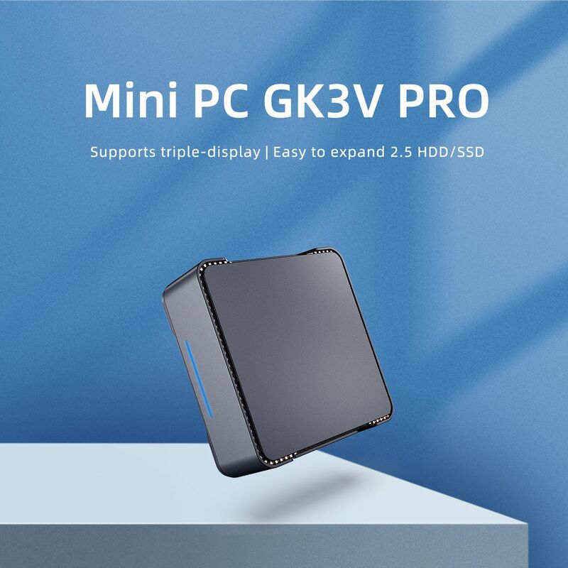 Gk3v โปร Intel N5105คอมพิวเตอร์ขนาดเล็ก Windows เดสก์ท็อปคอมพิวเตอร์เกมสำนักงาน4คอร์1000ม. LAN Wi-Fi USB 3.0รองรับ HDD