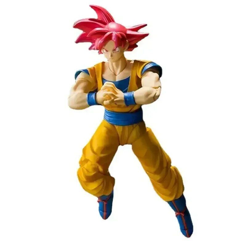 Anime Dragon Ball Z Super Saiyan figurka SHF czerwony bóg czerwony Goku Zamasu Joint ruchomy Model blinquedos zabawka czarny prezent Goku