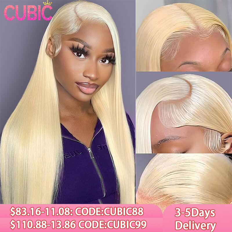 613 Lace Front Wig Human Hair Blonde 13X6 HD Transparent Lace Front Wigs Human Hair 180% Density Blonde Glueless Wigs Human Hair