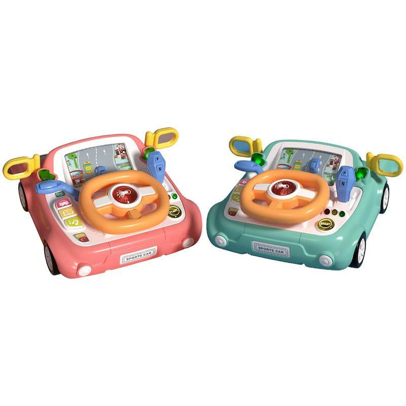 Steering Wheel Toys Multifunctional Design Pretend Play Driving Learning Toy Steering Wheel Kids Early Car Driving Toy Safe