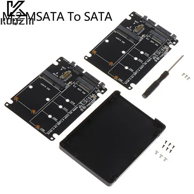 SATA 하드 디스크 어댑터 보드, SATA 60Gbps-M2 NGFF SATA SSD MSATA SSD 어댑터, MSATA-SATA M.2 NGFF