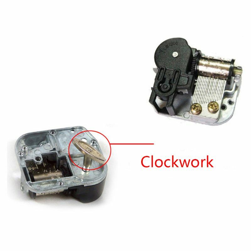 8 Tones Music Box Movement Mechanical Clockwork DIY Windup Rotate Musical Castle in the for Sky Birthday Gift Dropship