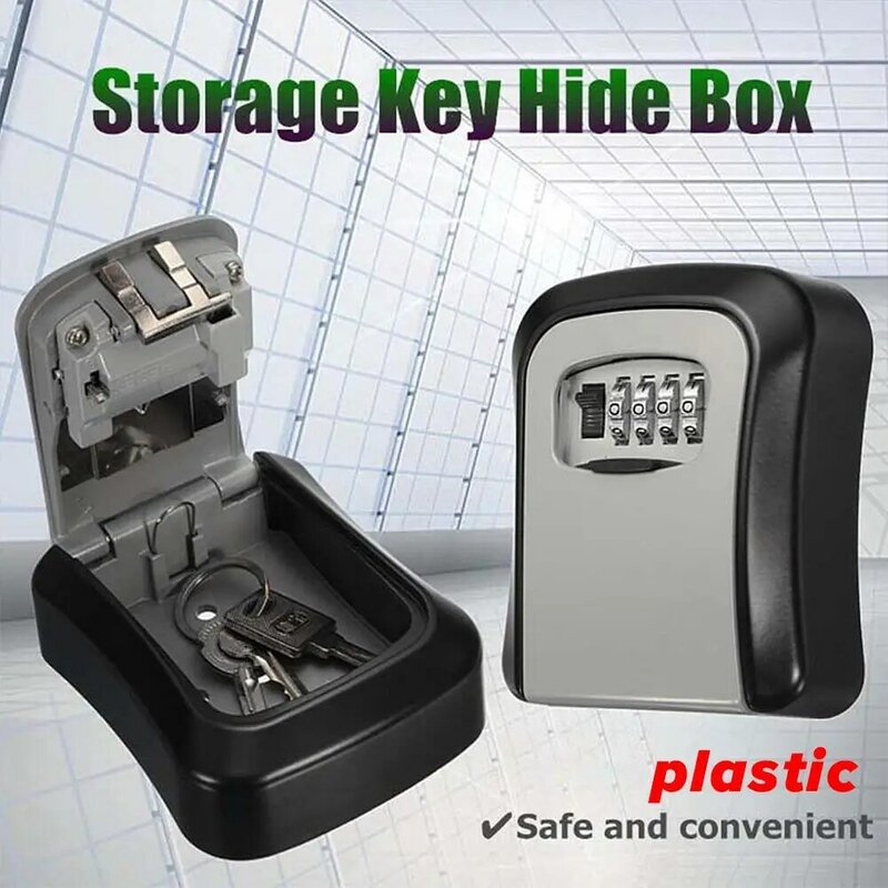 Kunststoff Wand schlüssel sicher wetterfeste Kombination Schlüssel aufbewahrung schloss Innen-und Außen passworts chl üssel schloss