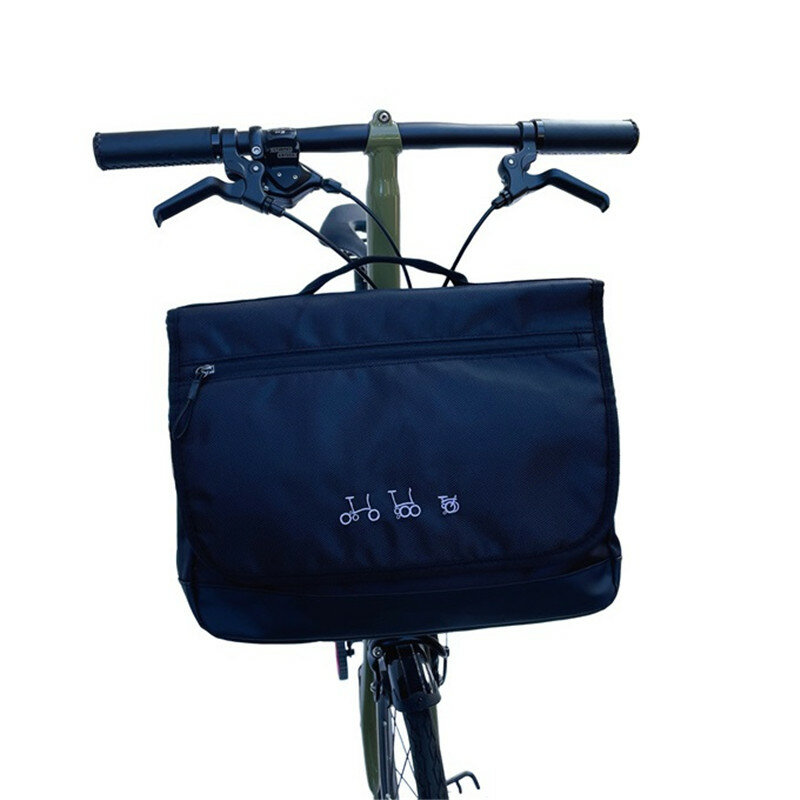 Borse e mutandine per biciclette utilizzare per Brompton Birdy BYA412 borsa portaoggetti anteriore per bici pieghevole con custodia antipioggia per montaggio su supporto