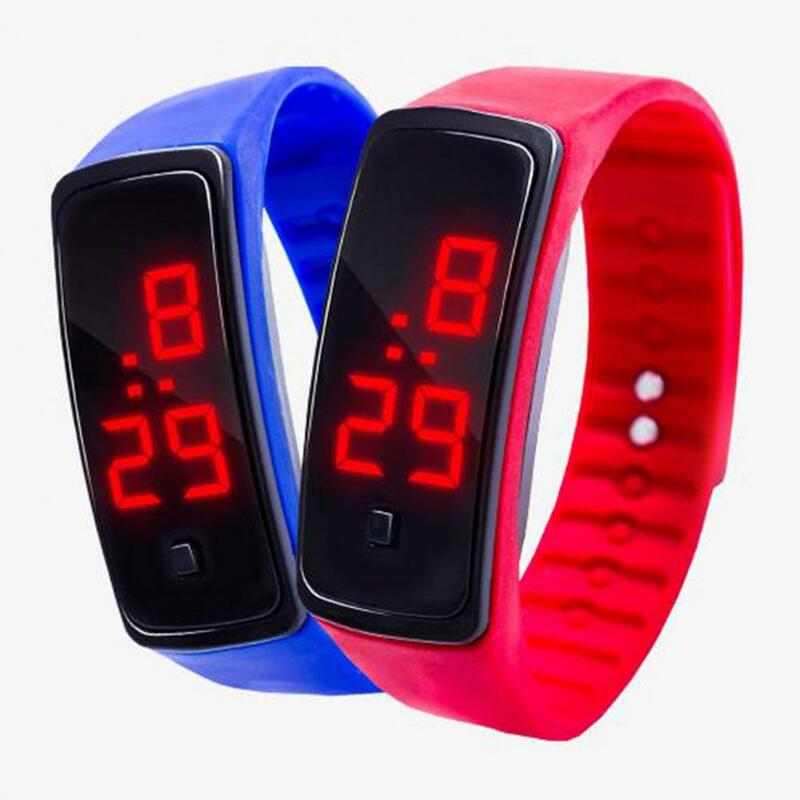 Sports Watch Hand Ring Watch Electronic Watch Waterproof LED Backlight Ideal Gift Large Display Sports Watch for Children Gifts