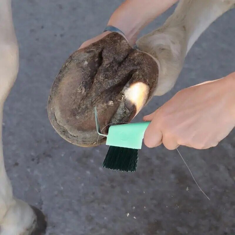 Щетка-копыта детская 2 в 1, с эргономичной ручкой, для чистки и ухода за лошадью