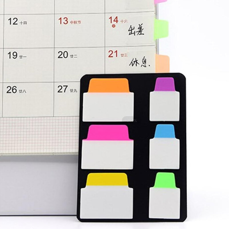 120 stron proste czyste przezroczyste naklejki indeksowe kolorowe naklejki na etykiety DIY karteczki samoprzylepne biuro szkolne