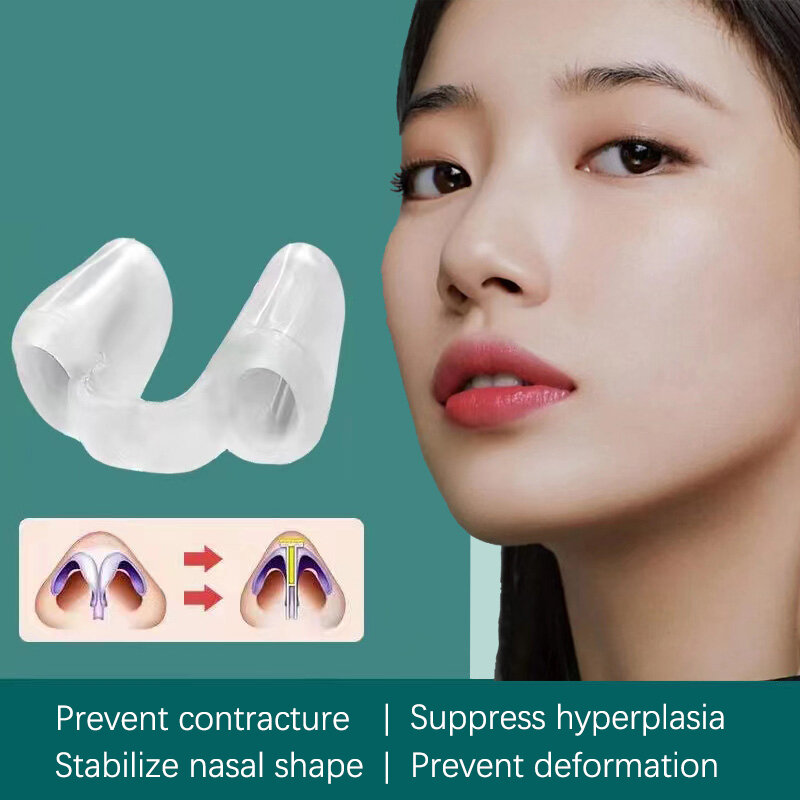 Postoperative Rhinoplasty Nostril Support Silicone Shaping Crooked Nose Correction Fixator Silica Gel Nose Clip