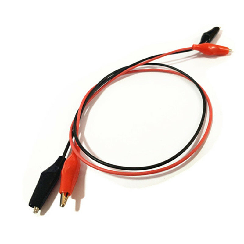 Clip de cocodrilo doble de un solo cabezal, cable de prueba de potencia, clip de batería, cable de alimentación conductor fuerte, 25CM, 50CM