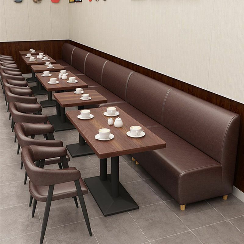 EE1020โต๊ะและเก้าอี้แบบลำลองบาร์อาหารตะวันตกคาเฟ่หม้อร้อนร้านอาหารบูธผนังโซฟา