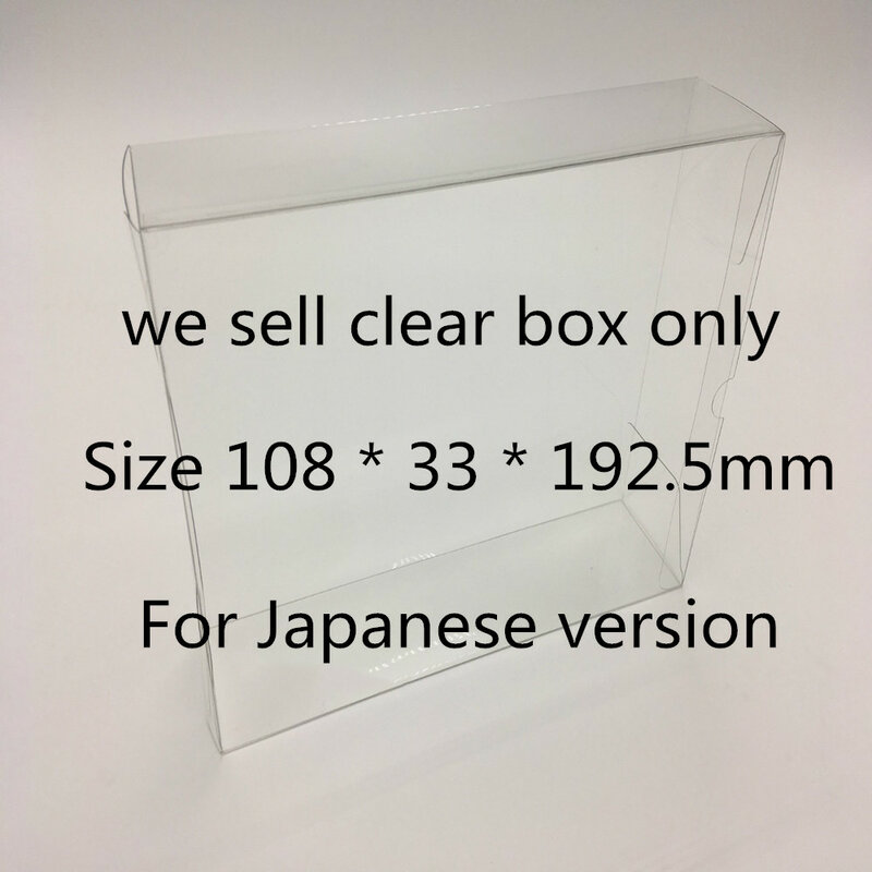 Transparent Storage Box For SFC/Nintendo Super Famicom Game Collect Boxes Carton Save Collections Clear Display Case