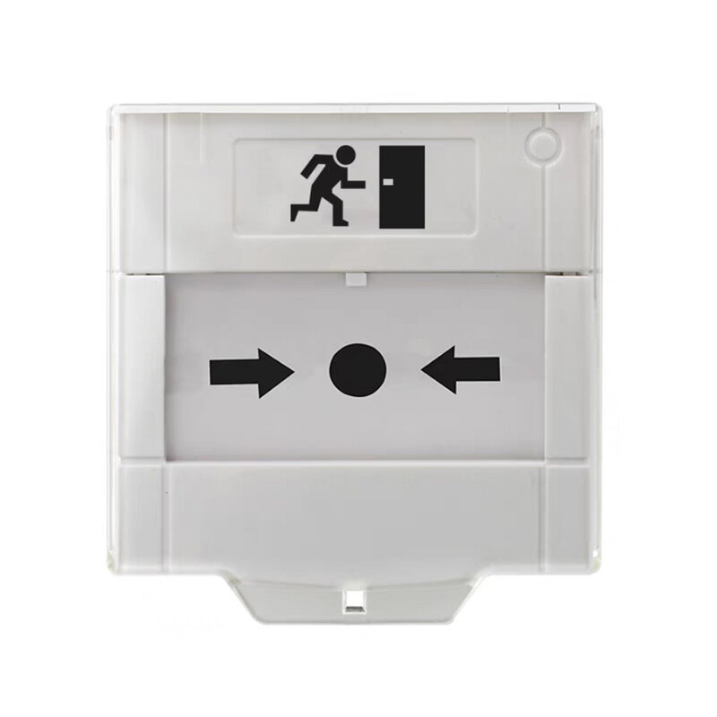 カバー付き緊急火災アラームスイッチ、再設定可能、火災緊急、ガラス、リリース終了、ドアリリースボタン
