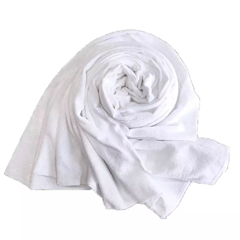 1Pcs Ihram Hajj Towel Soft Comfortable White Pilgrimage Towel Arabia Muslim Ethnic Men Prayer Shawl Worship Hajj Costume