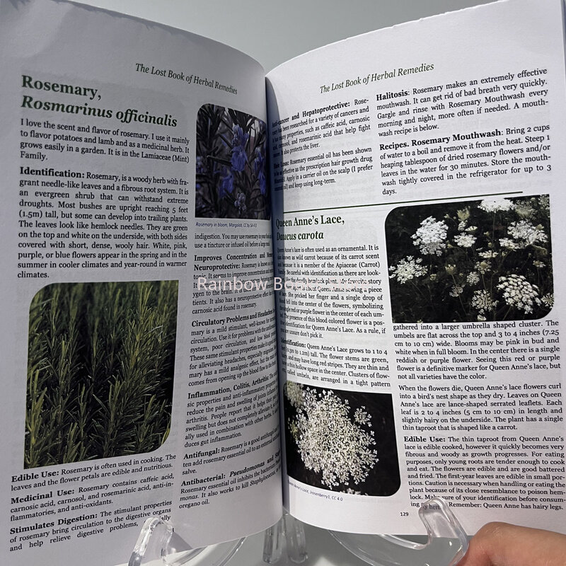 Книга о потерянных травяных средствах, лечебная сила растительной медицины, книга содержит цветные маги либрос