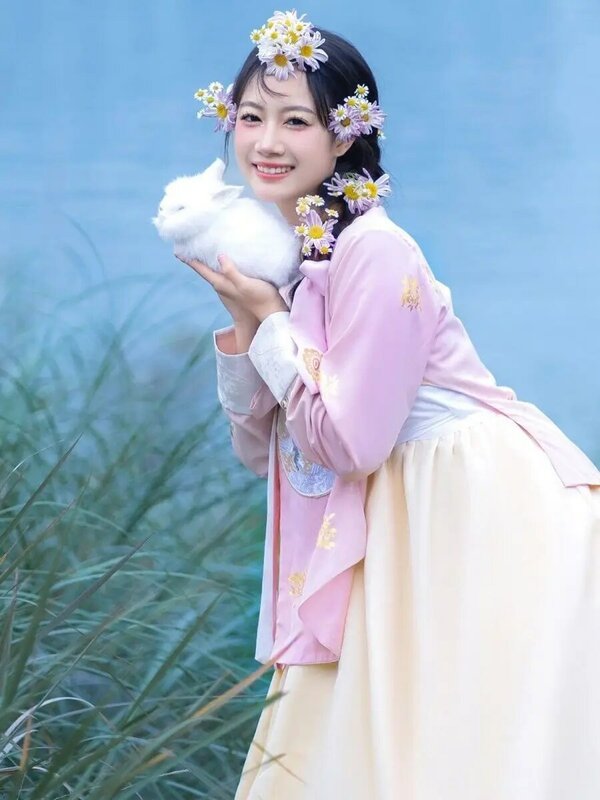 Pałac koreański tradycyjny strój dla kobiet elegancka luksusowa sukienka Hanbok księżniczka Cosplay Anicent Retro długa suknia przyjęcie weselne