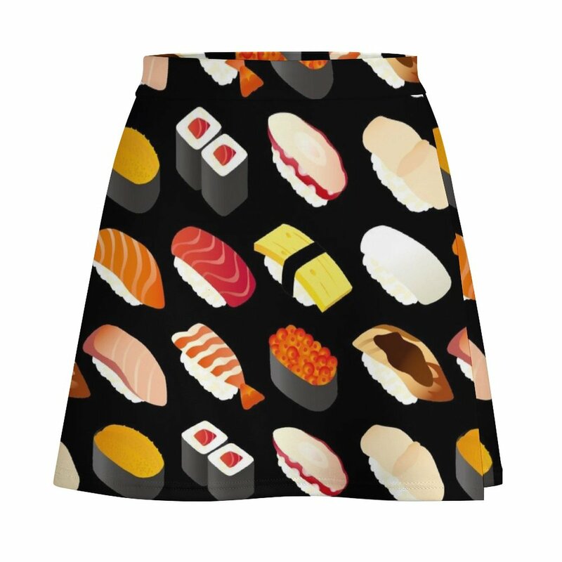 寿司をカットする韓国スタイルのミニスカート