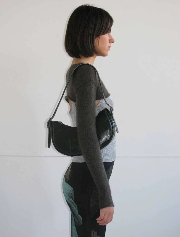 Женская шерстяная сумка-Кроссбоди Paloma, роскошная брендовая сумка из воловьей кожи с изогнутым плечом и одной лямкой