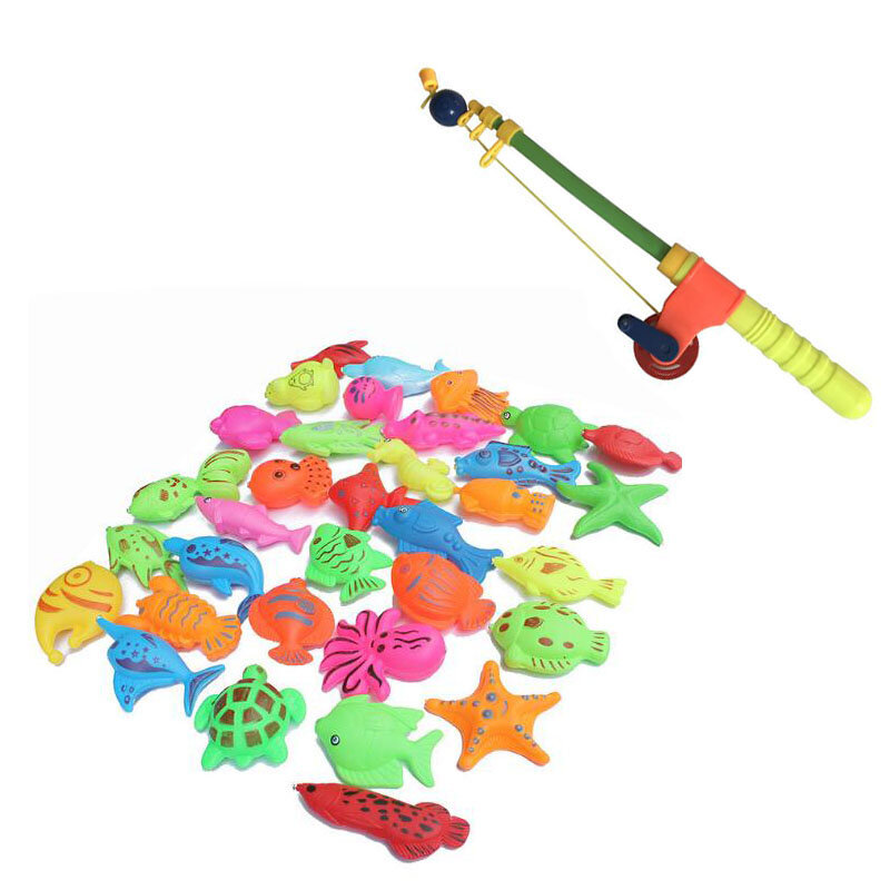 Juguetes de pesca magnéticos para niños, juguetes de agua de simulación, cañas de pescar, juguetes de pesca para niños