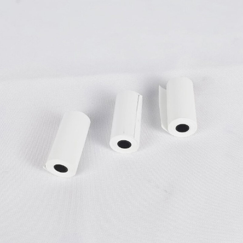 5 Rolls Printable Sticker Paper Roll Direct Thermal Paper with Self-adhesive 57*30mm for PeriPage A6 Pocket PAPERANG P1/P2