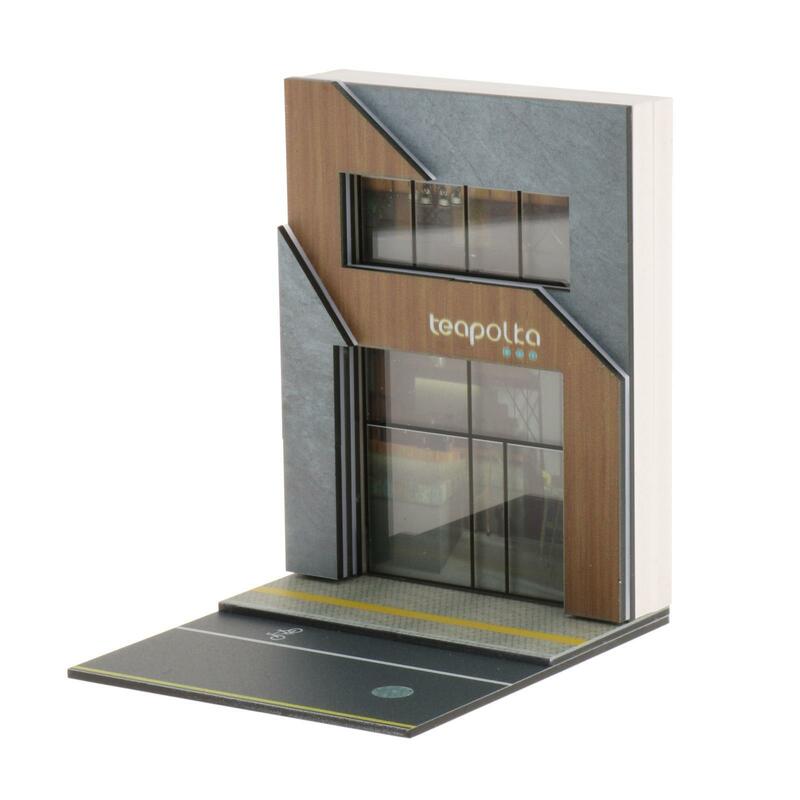 Diorama-Paisaje en miniatura para decoración de estacionamiento, modelos de calle, 1/64
