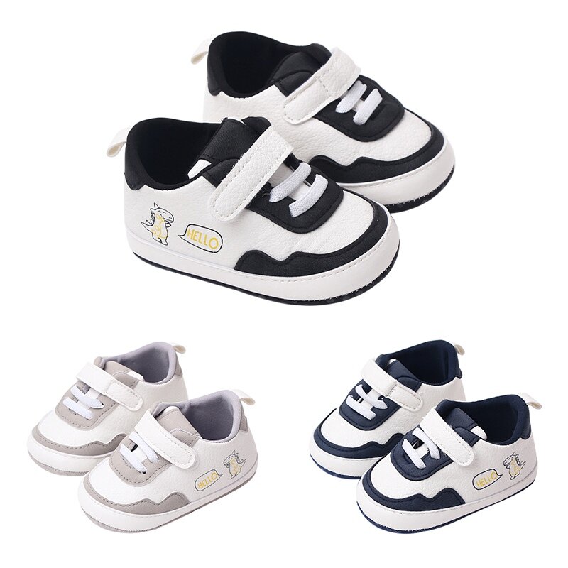 Zapatos informales para bebés de 0 a 12 meses, zapatillas antideslizantes de suela suave para primeros pasos