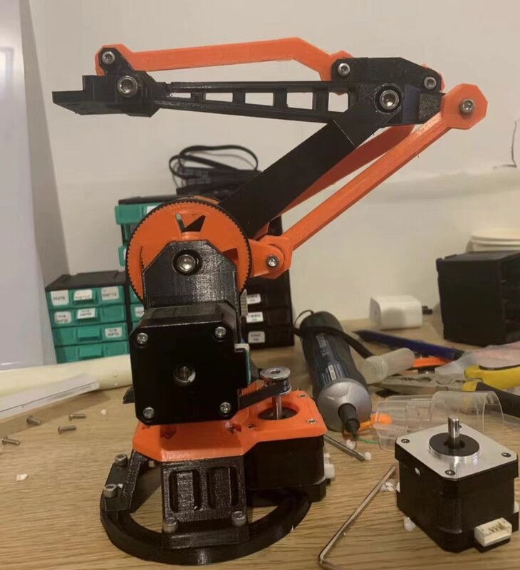 Brazo Robot paso a paso 4 dof de alta precisión para Raspberry, Kit de Robot Arduino 2560, Motor CNC de impresión 3D, brazo robótico, garra paso a paso