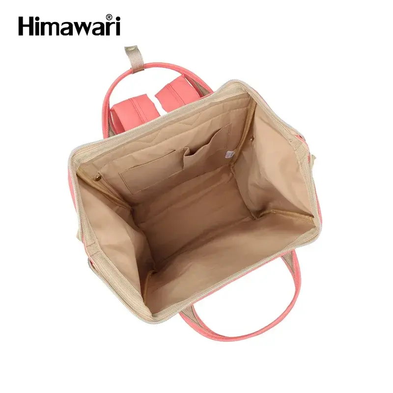 Himawari-mochila impermeável de viagem feminina, mochila escolar estilo preppy para adolescentes, laptop feminino na moda