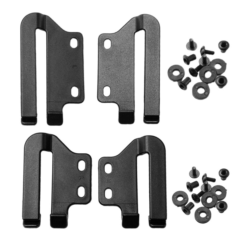 1 Pair Knife K Sheath Waist Clip Scabbard Back Clips Holsters Clamp with Screws Outdoor Hunting Accessories Drop Shipping