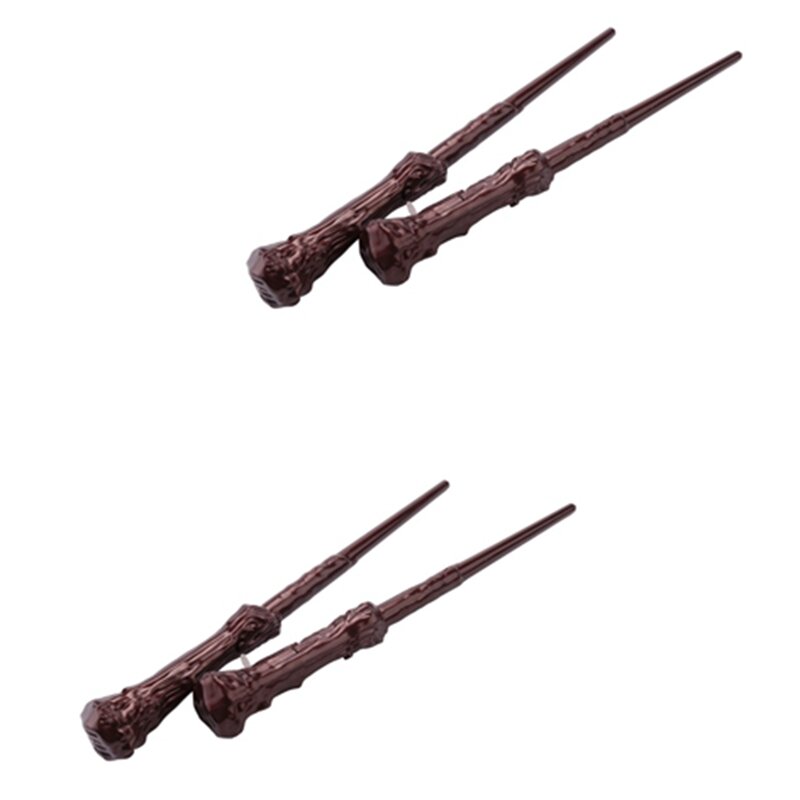 4 Pcs Wizard Wands Toy Wand Sound Illuminating For Kids Girls Boy Party Costume Cosplay Accessory