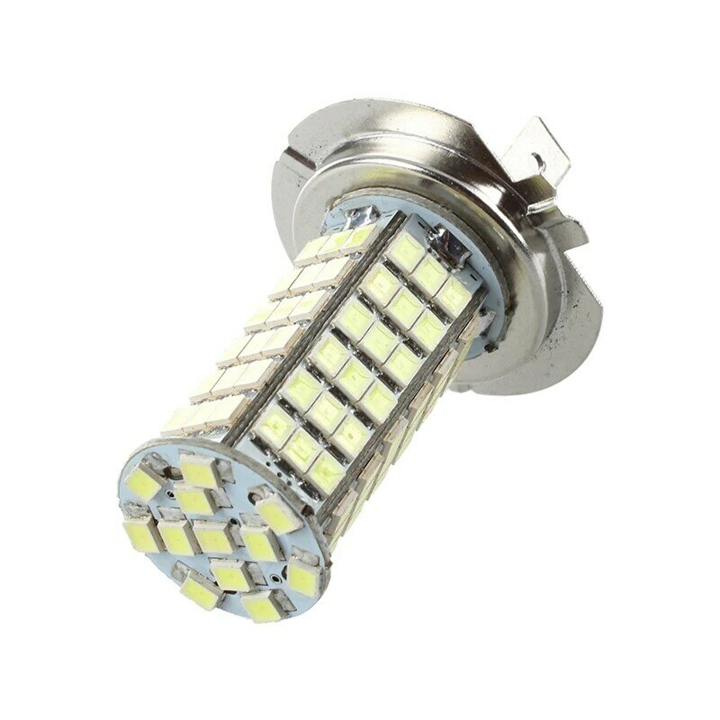 Bombilla LED para faro de coche, lámpara blanca H7, 12V, 102 SMD, 4