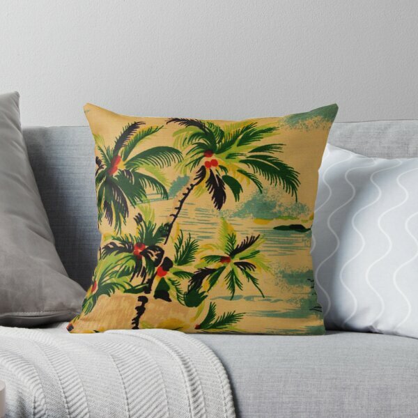 Vintage Hawaii Cushion Cover Hawaiian Is  Printing Throw Pillow Cover Anime Hotel Wedding Comfort Pillows not include One Side