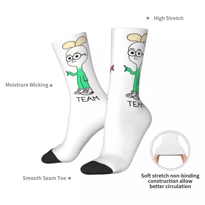 APPLE AND ONION Socks Harajuku Absorbing Stockings All Season Long Socks Accessories for Man's Woman's Birthday Present