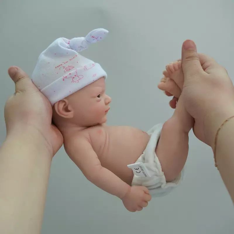 12" Micro Preemie Full Body Silicone Baby Doll Girl Bebe Reborn