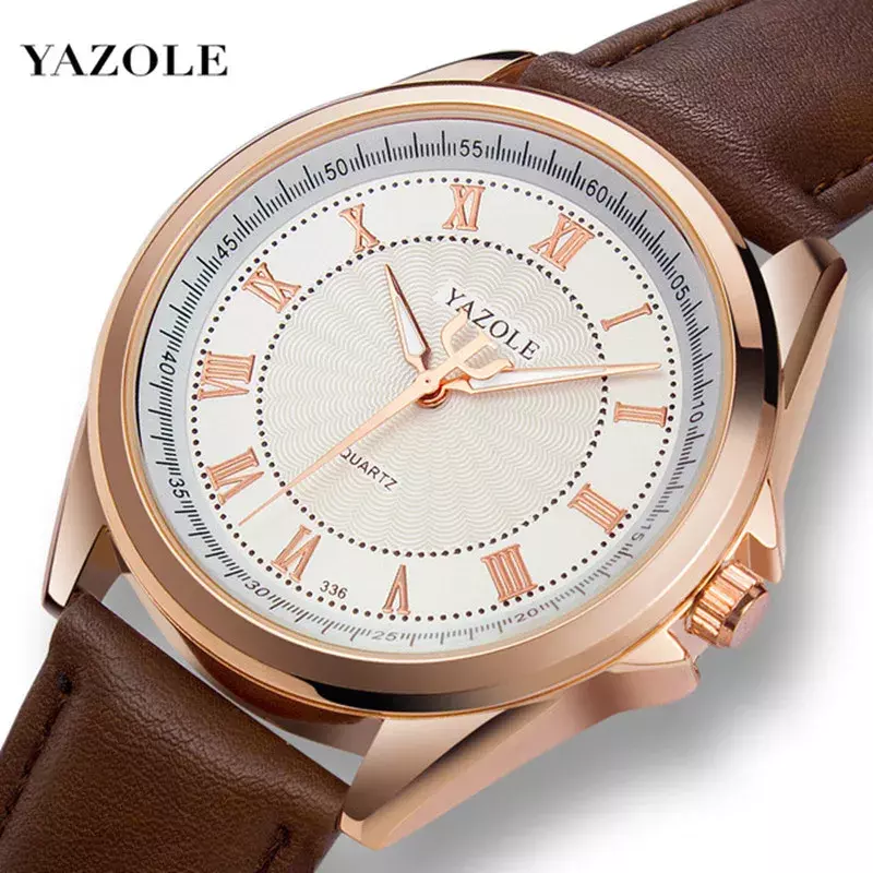 Yazole นาฬิกาควอตซ์สำหรับผู้ชายนาฬิกา2024สุดหรูนาฬิกาข้อมือควอตซ์นาฬิกาผู้ชาย